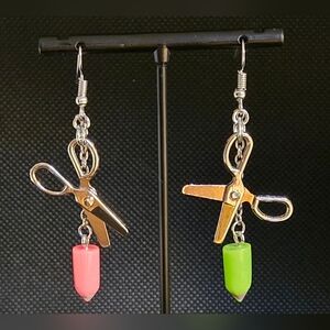 Crafty school earrings